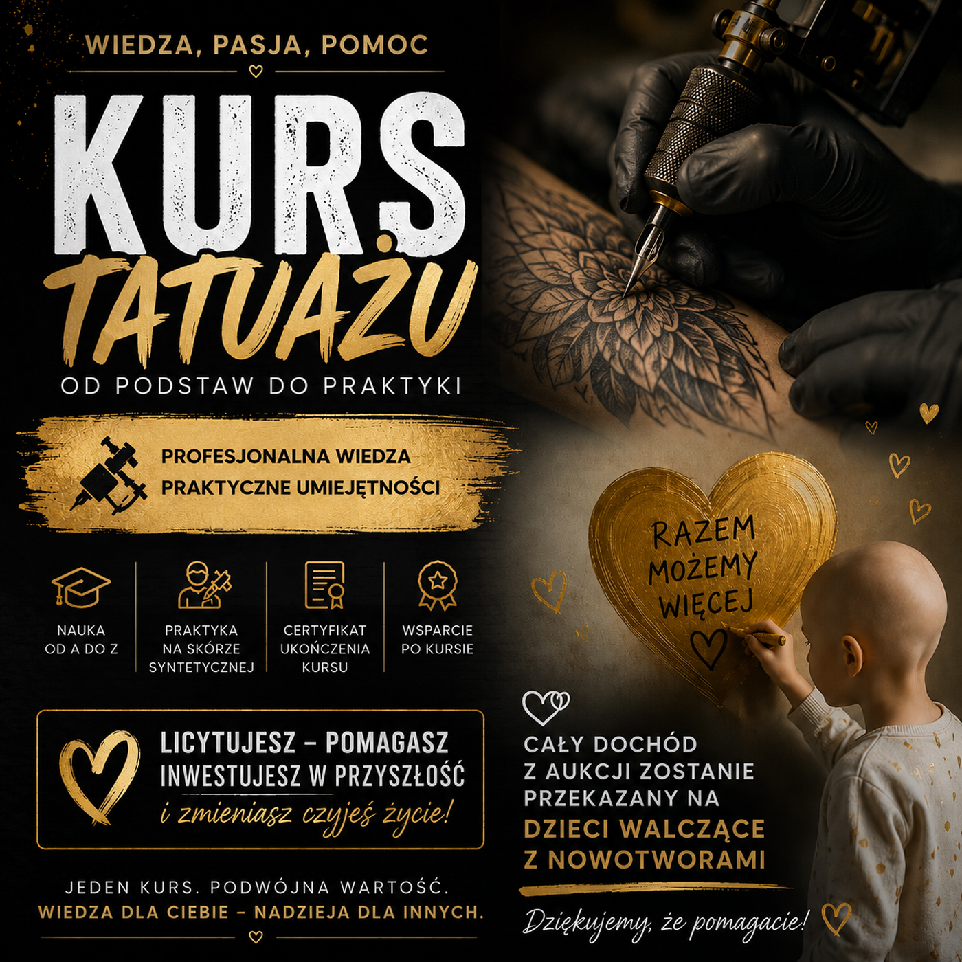 3 DNIOWY KURS TATUAŻU